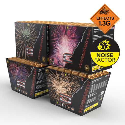 Terminator 4 Pack | Cakes & Barrages | Dynamic Fireworks