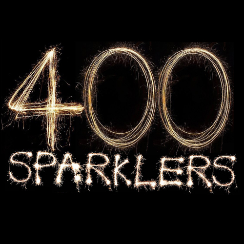 400 Gold 10 Sparklers
