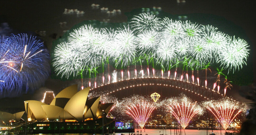 Sydney opera house fireworks