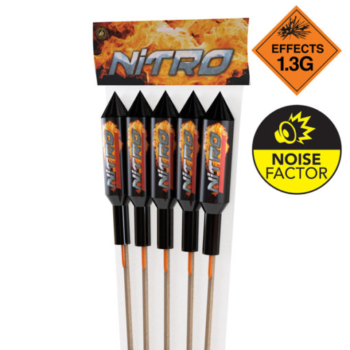 Nitro Rocket 5 Pack I Big Rockets I Dynamic Fireworks