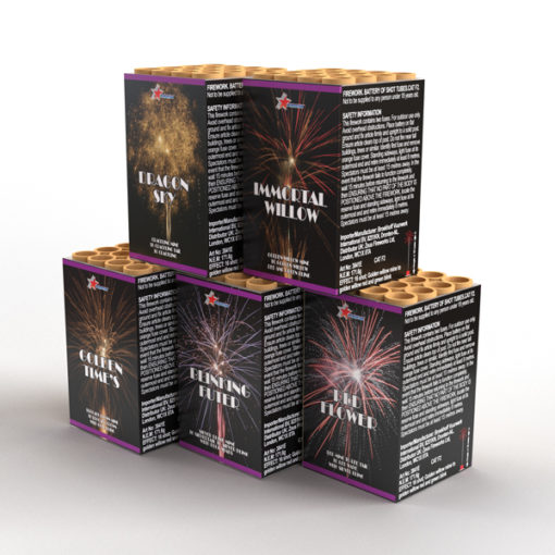 Premium Assortment 5 Pack | Cakes & Barrages | Dynamic Fireworks