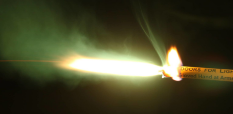 portfire burning